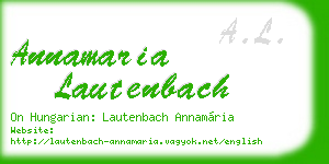 annamaria lautenbach business card